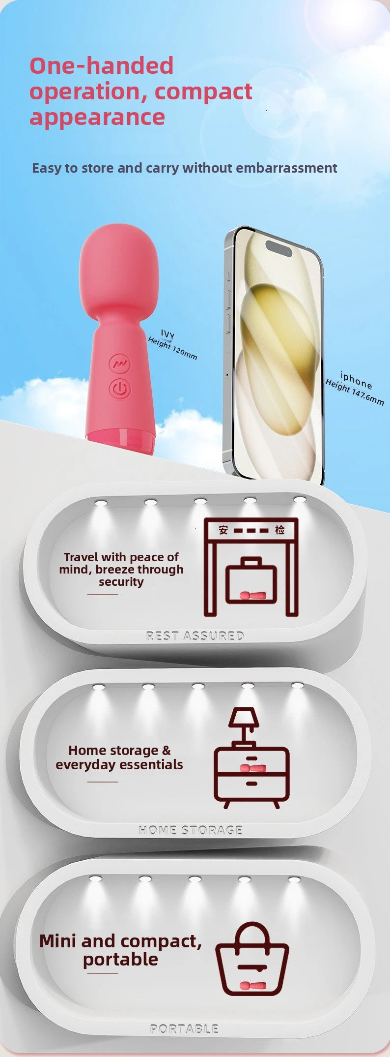 Powerful AV Magic Wand Vibrator for Women