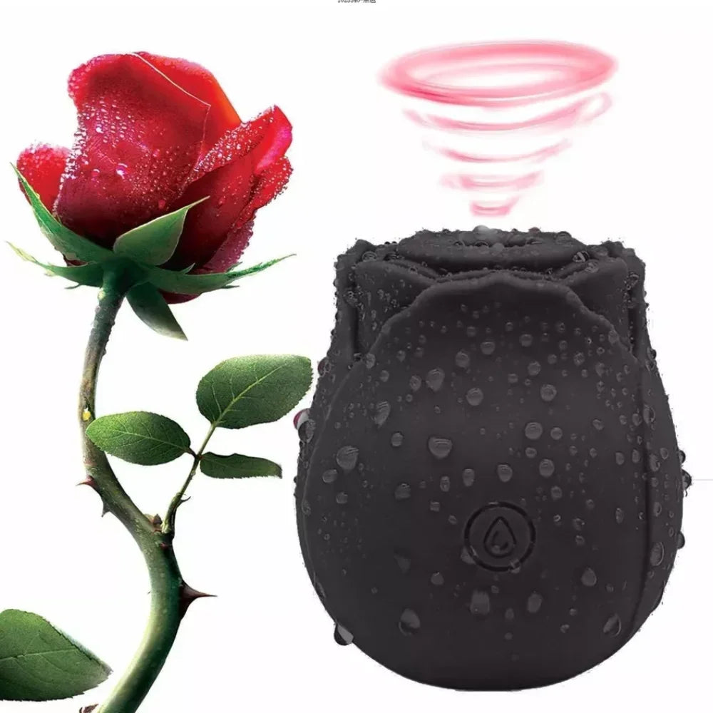 Rose Clitoral Sucker & G-Spot Vibrator for Women