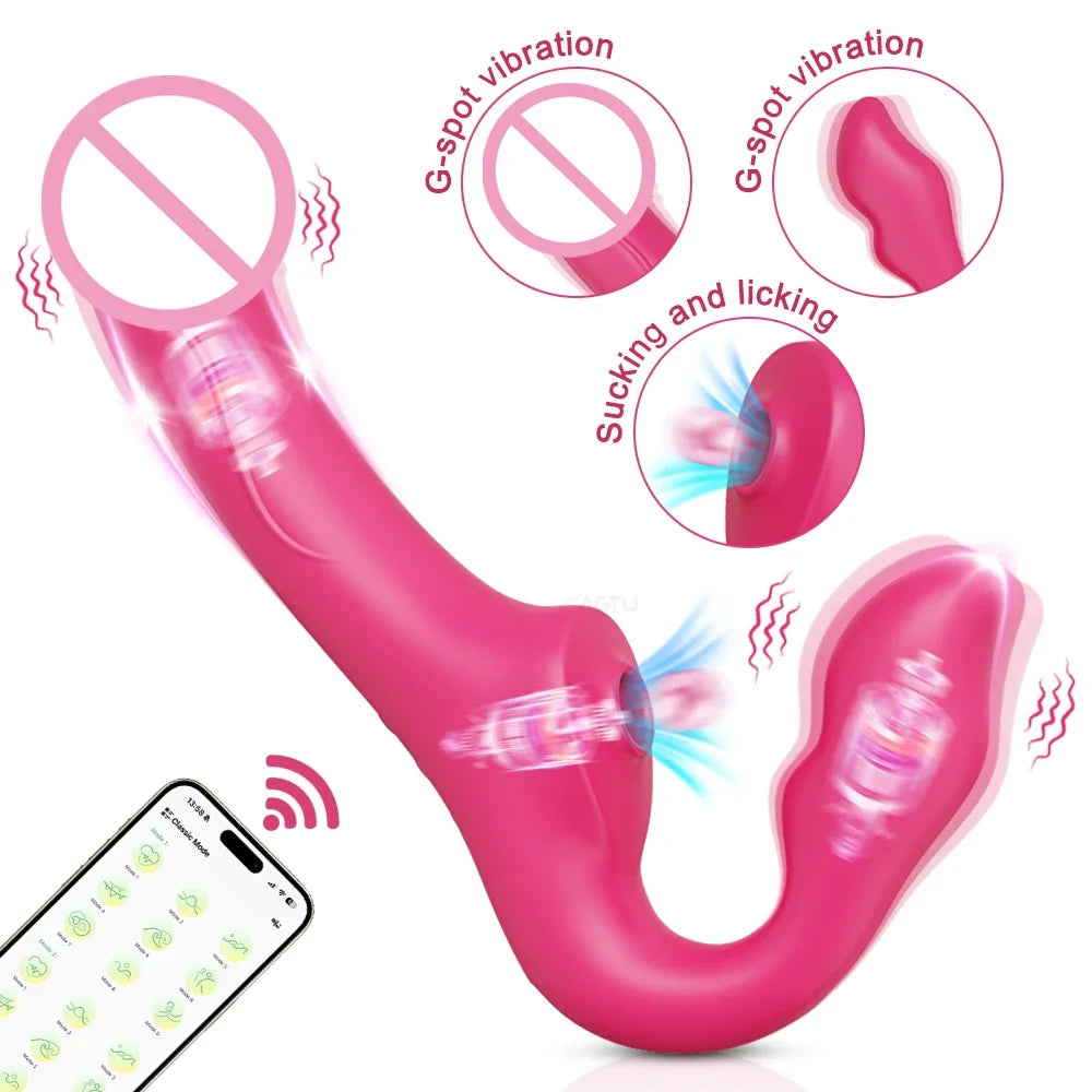 Remote Control Clitoral Vibrator & Dildo for Women