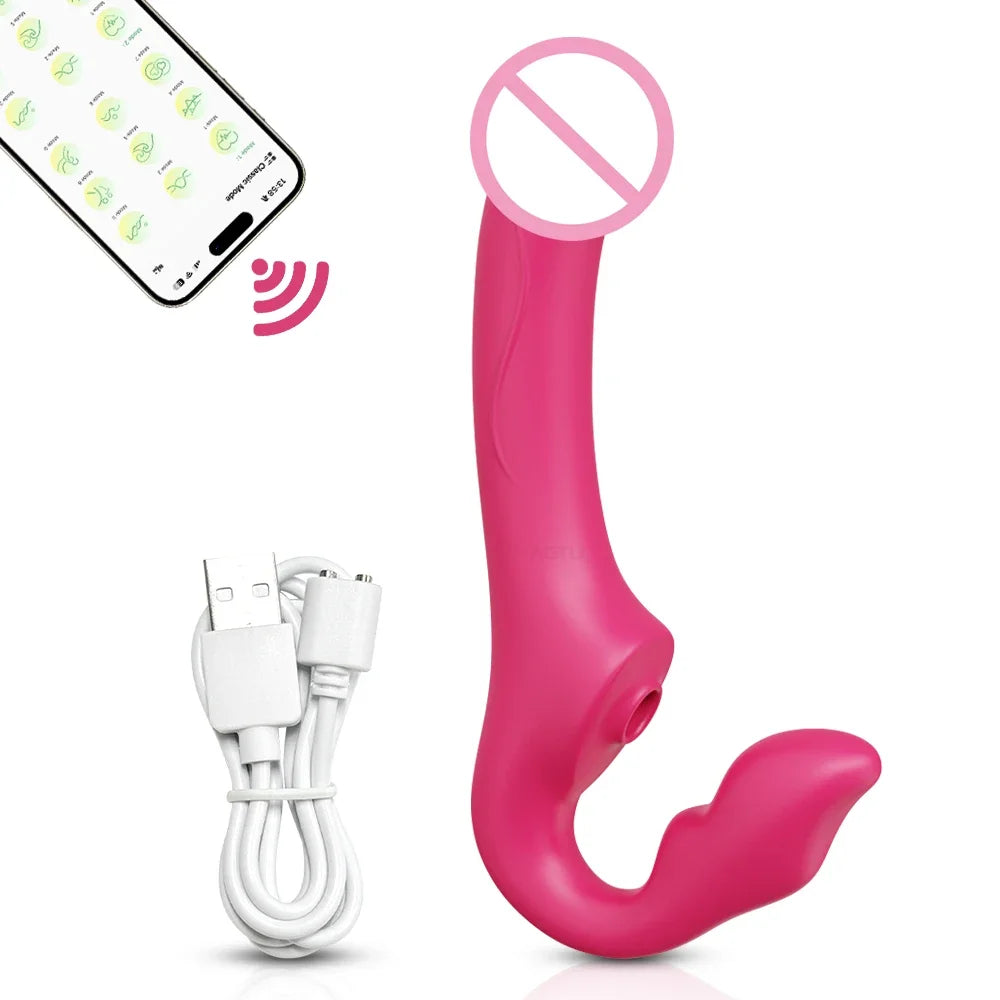 Remote Control Clitoral Vibrator & Dildo for Women
