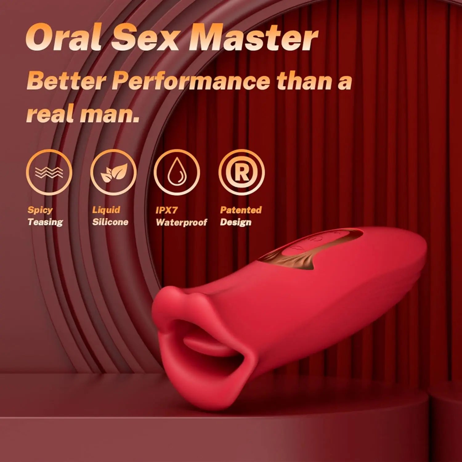 Tongue Licking G-Spot Vibrator for Women