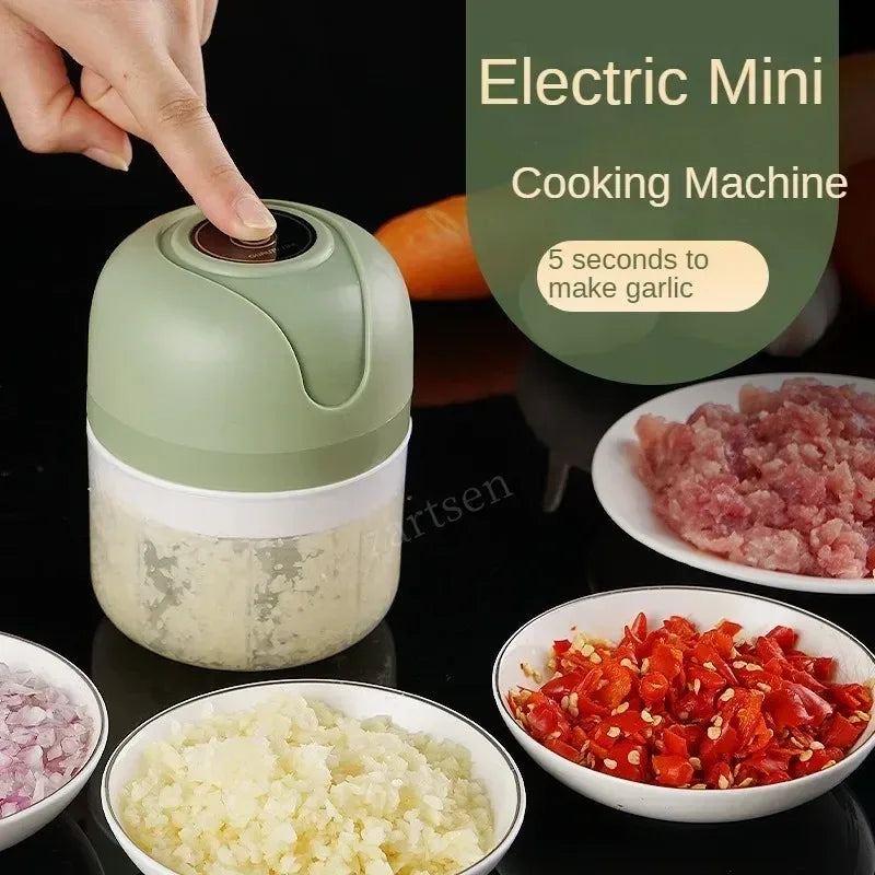 USB Portable Meat Grinder Vegetable Chopper for Kitchen Gadgets Electric Kitchen Food Chopper Mini Garlic Masher crusher