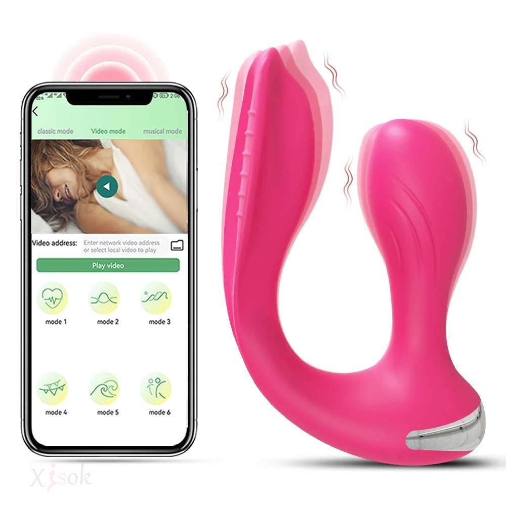 Double Penetration G-Spot Vibrator for Women