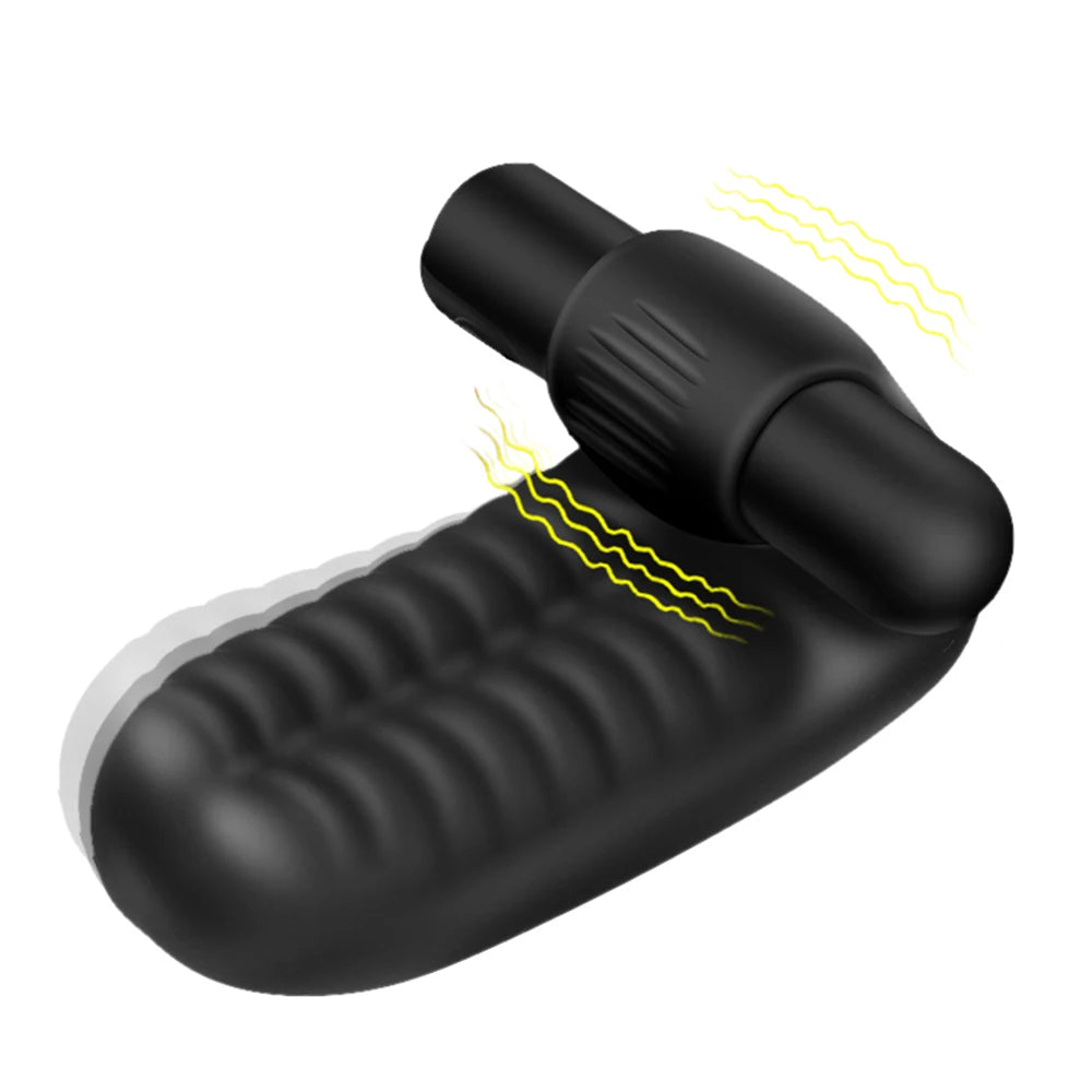 Silicone Finger Vibrator Sleeve for G-Spot & Clitoral Stimulation