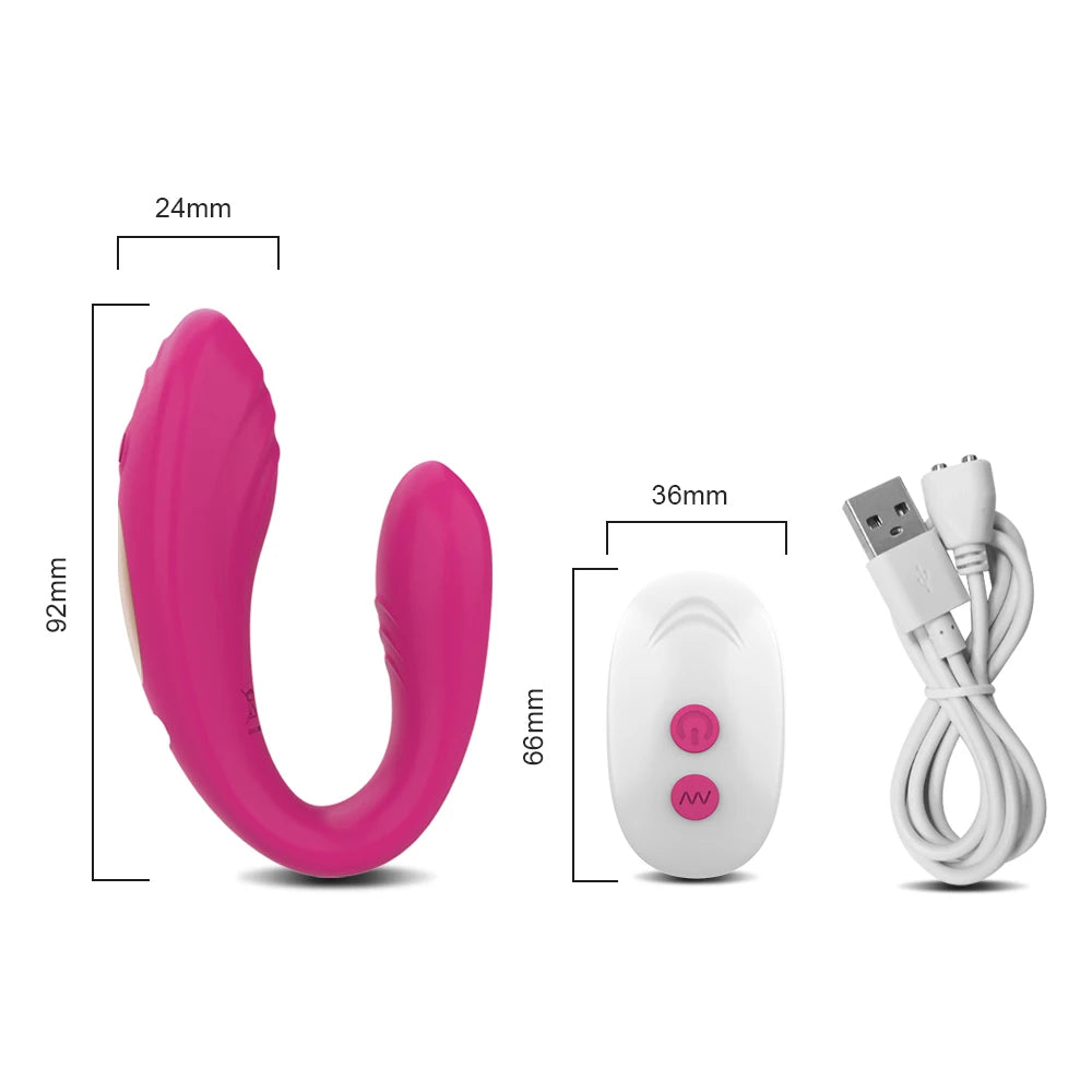 Double Penetration G-Spot Vibrator for Women