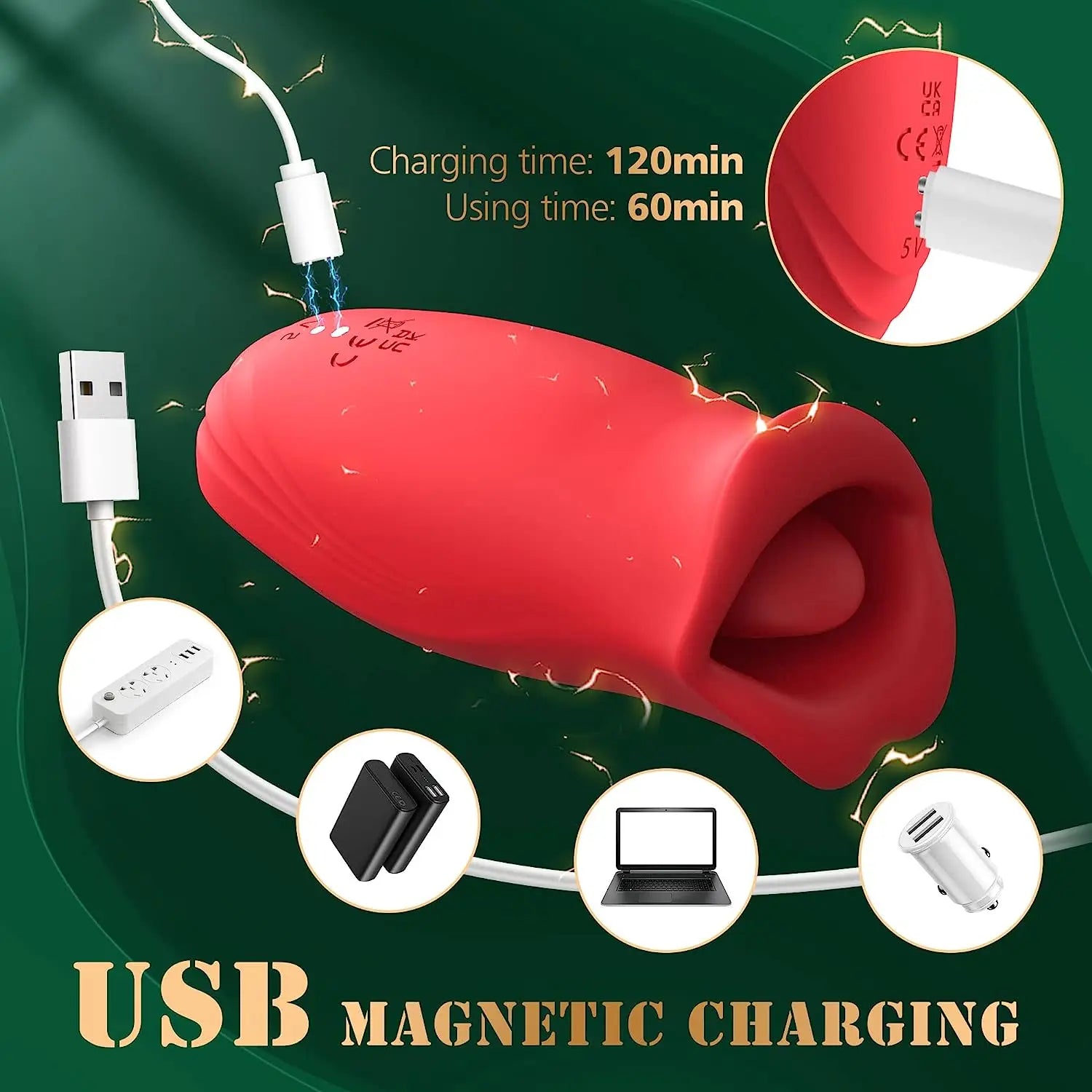 Tongue Licking G-Spot Vibrator for Women