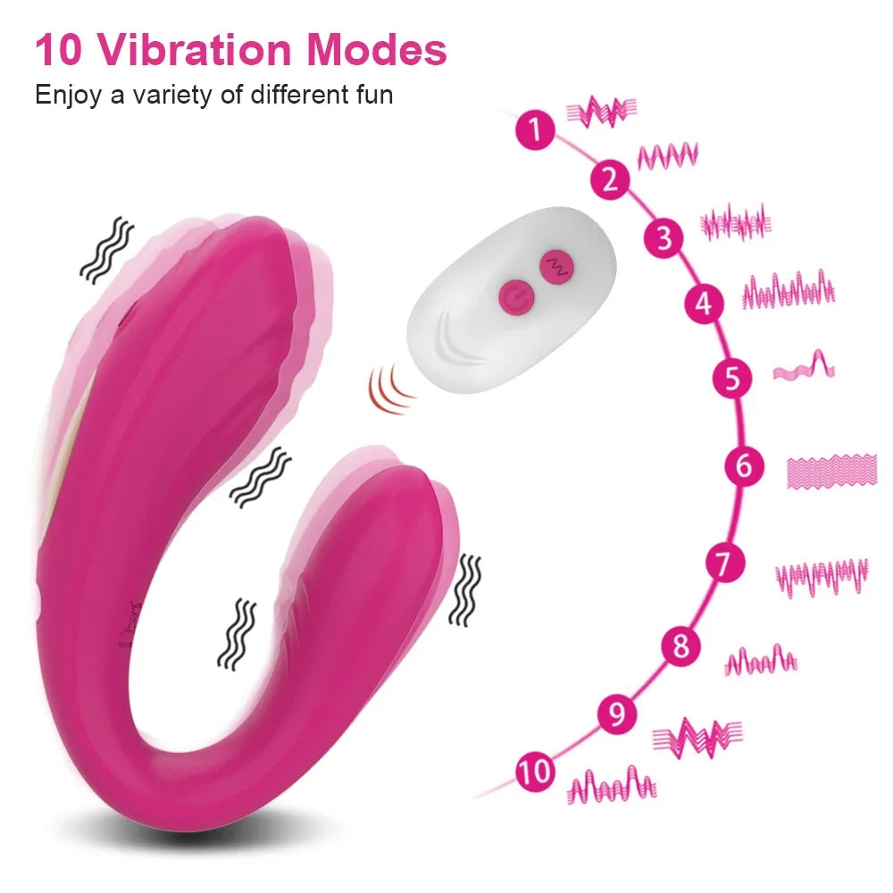 Double Penetration G-Spot Vibrator for Women