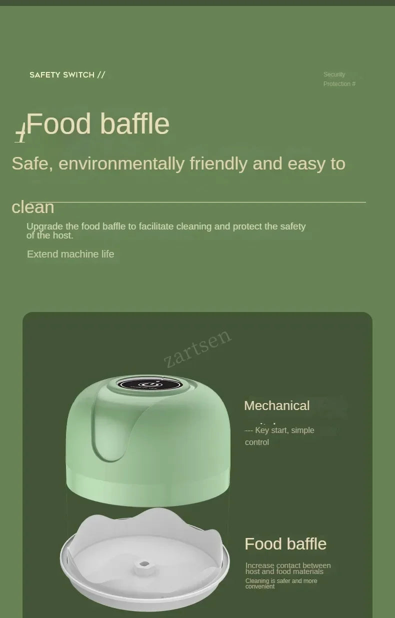 USB Portable Meat Grinder Vegetable Chopper for Kitchen Gadgets Electric Kitchen Food Chopper Mini Garlic Masher crusher