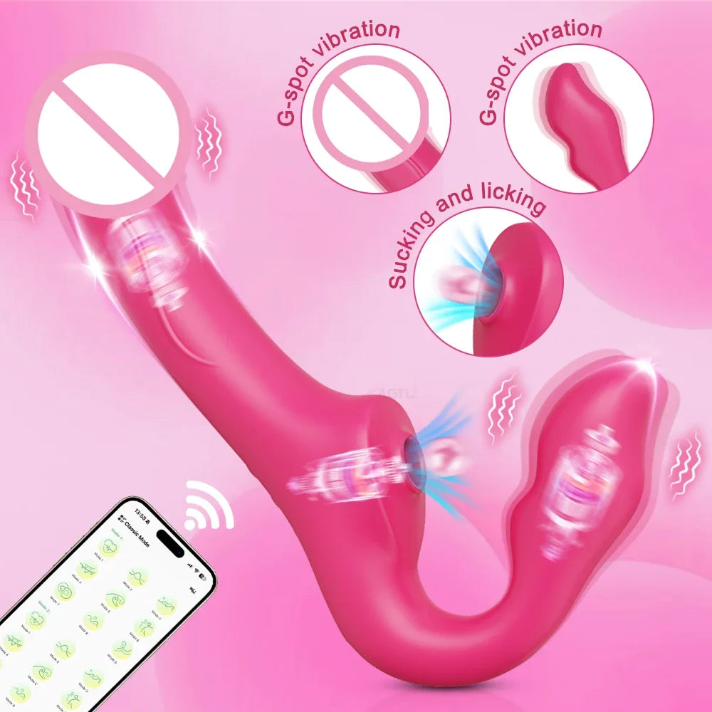 Remote Control Clitoral Vibrator & Dildo for Women