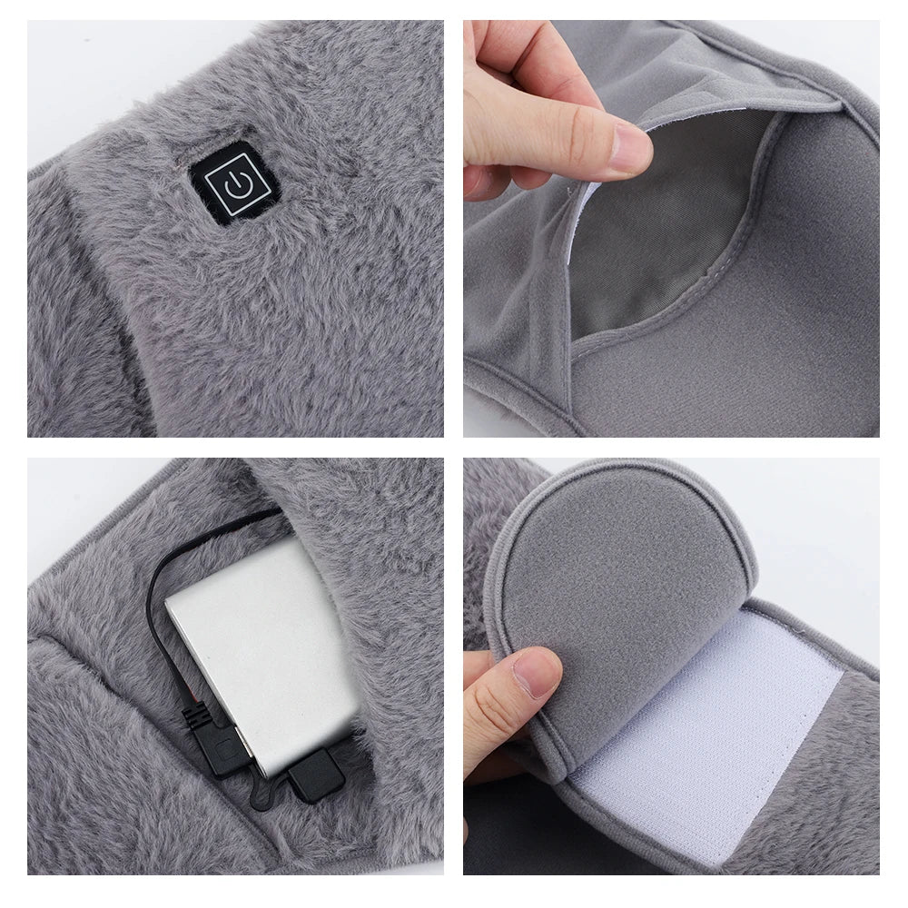 2in1 Electric Heating Belt USB Hand Warmer Winter Heater Waist Warmers Hot Compress Therapy Abdominal Lumbar Uterus Warming Pad