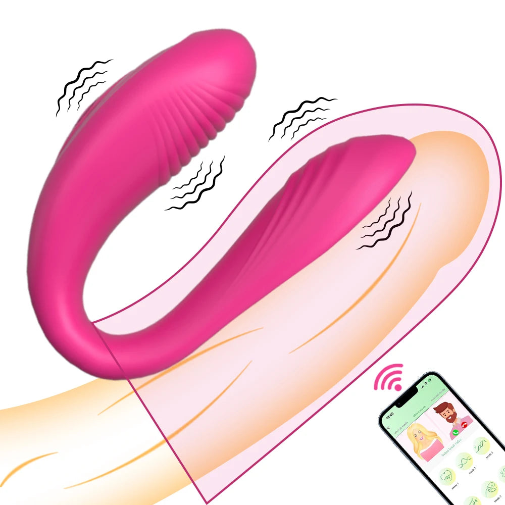 Double Penetration G-Spot Vibrator for Women