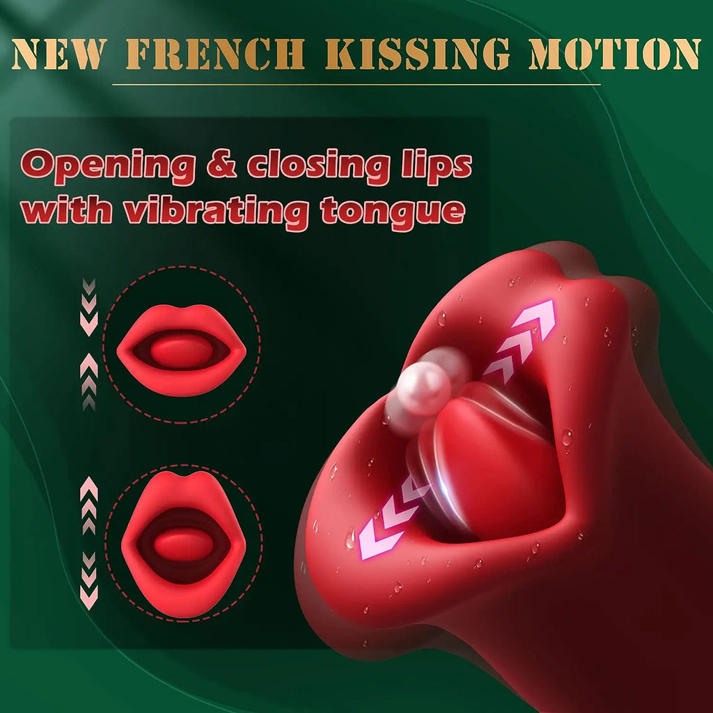 Tongue Licking G-Spot Vibrator for Women