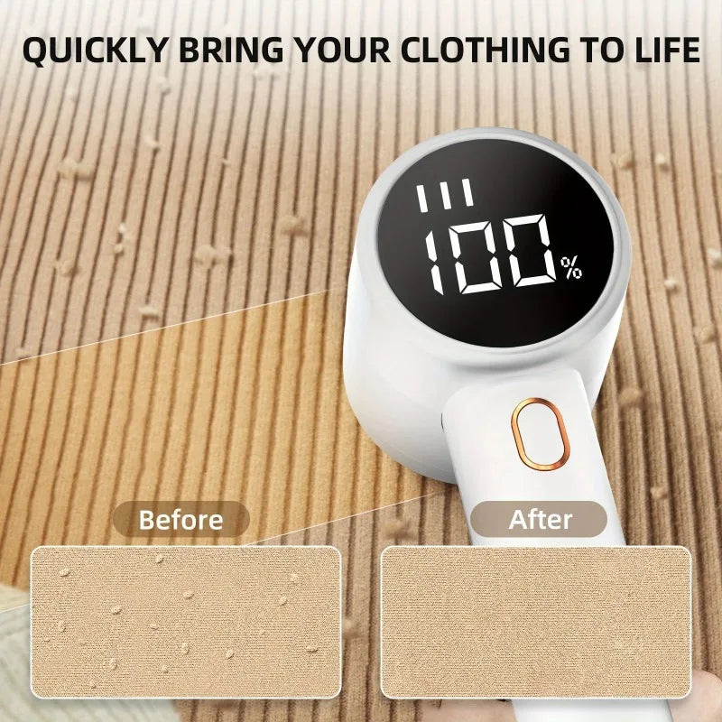 Lint Remover Electric Digital Hair Ball Trimmer Wireless Electric High-speed Household Ball Remover Six Leaf Steel Knife