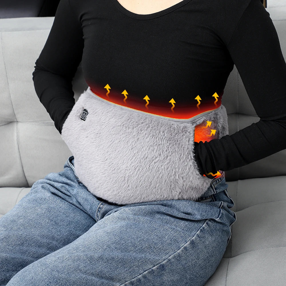 2in1 Electric Heating Belt USB Hand Warmer Winter Heater Waist Warmers Hot Compress Therapy Abdominal Lumbar Uterus Warming Pad