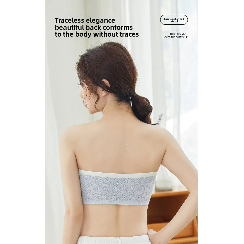 Lingerie Adjustable Wireless Bra Elastic Traceless Close-fitting Brassiere for Women Anti-sagging Shockproof Seamless Bras