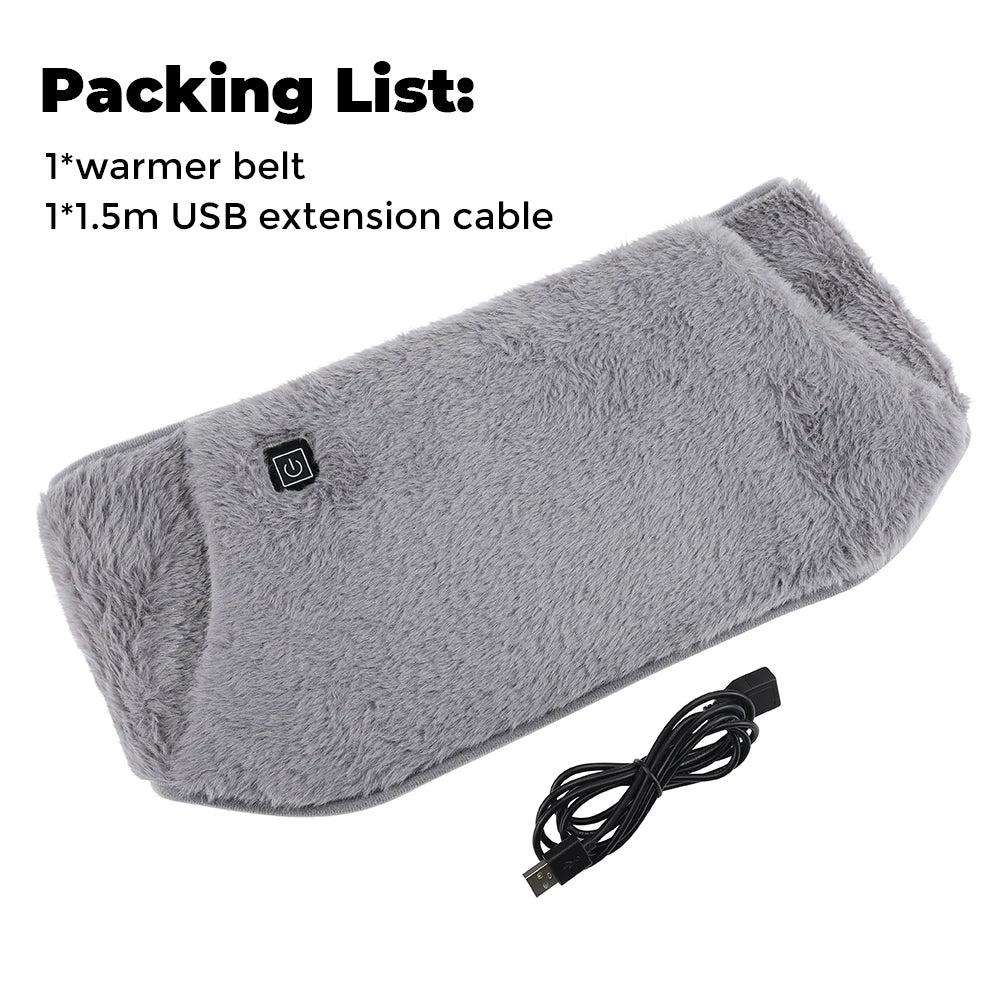 2in1 Electric Heating Belt USB Hand Warmer Winter Heater Waist Warmers Hot Compress Therapy Abdominal Lumbar Uterus Warming Pad
