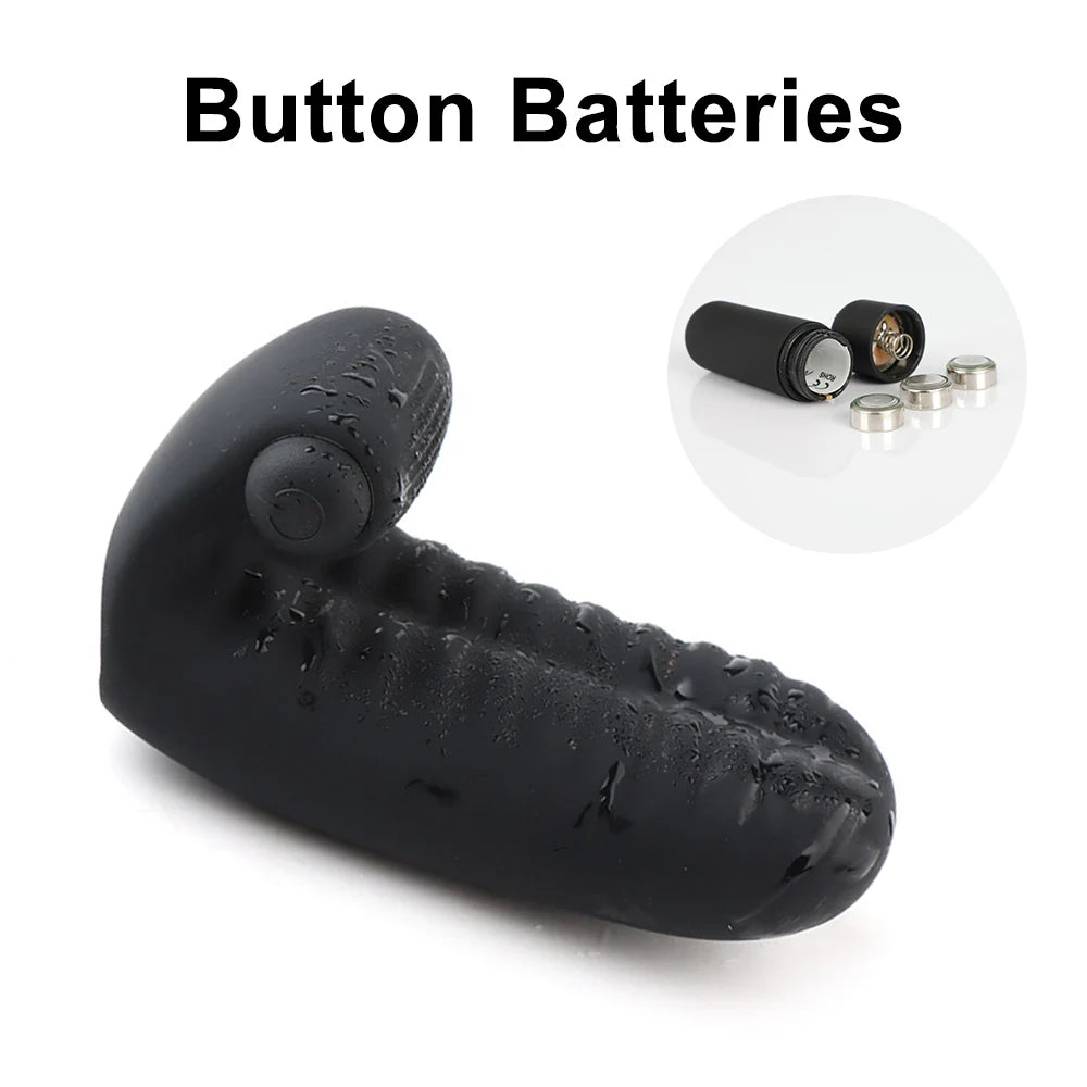 Silicone Finger Vibrator Sleeve for G-Spot & Clitoral Stimulation