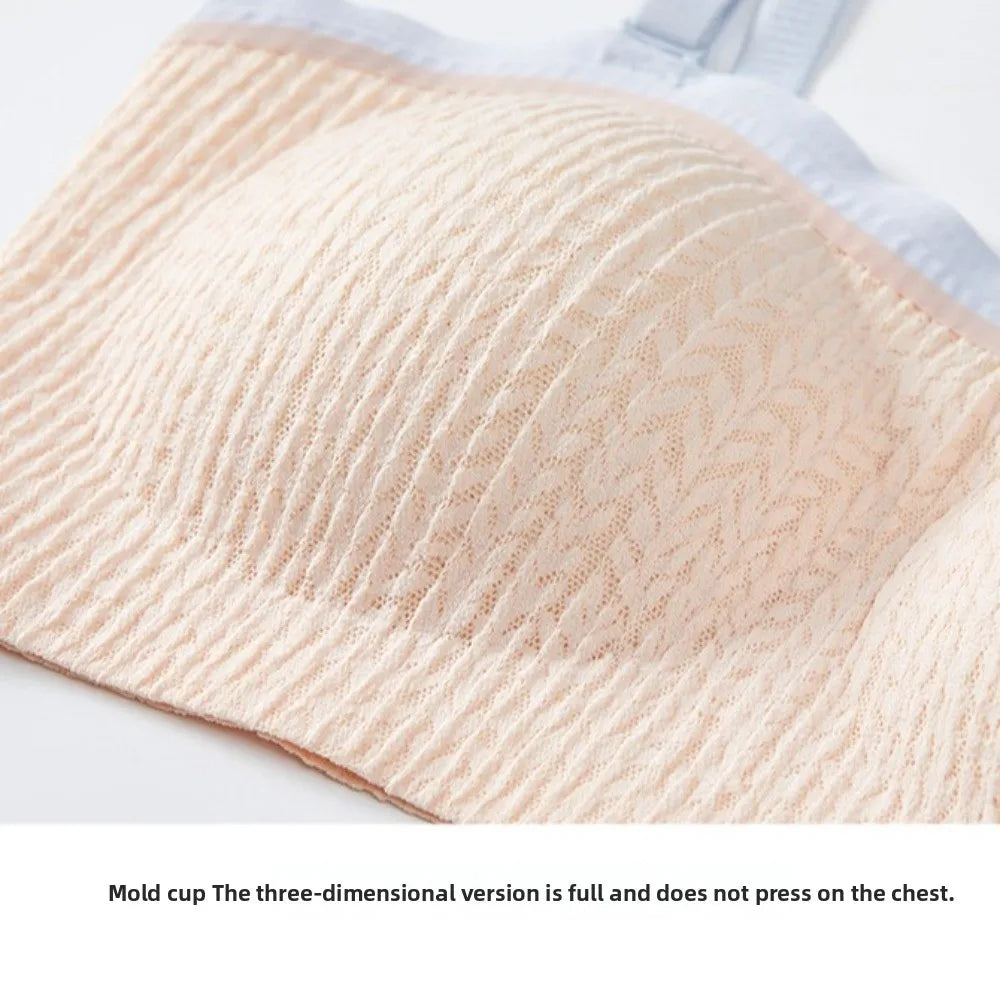 Lingerie Adjustable Wireless Bra Elastic Traceless Close-fitting Push Up Underwear Anti-sagging Shockproof Brassiere for Women