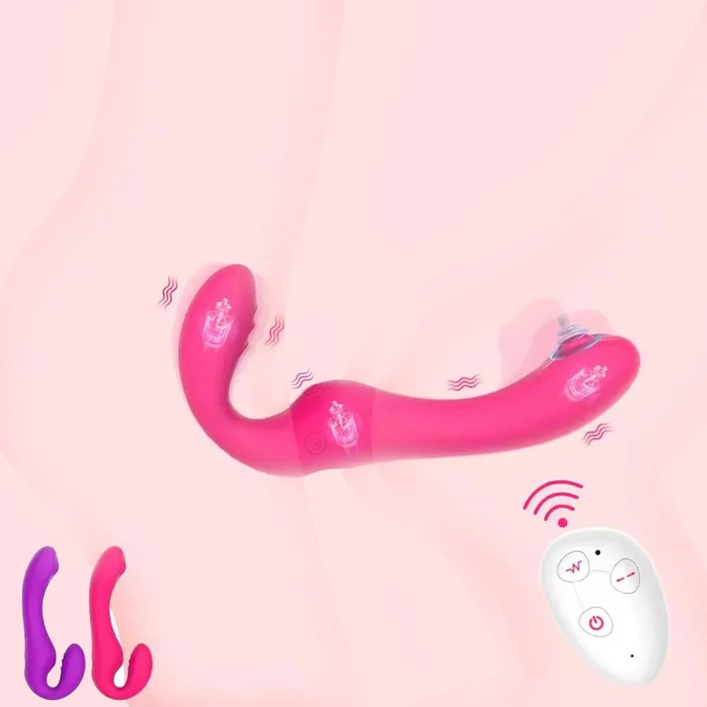 Remote Control Clitoral Vibrator & Dildo for Women