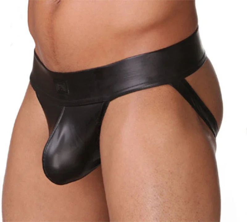 Lingerie for Men Thongs Faux Leather Men's Jockstrap G-Strings Underwear Erotic Panties Sexy Lingerie Hot Male's Underwear