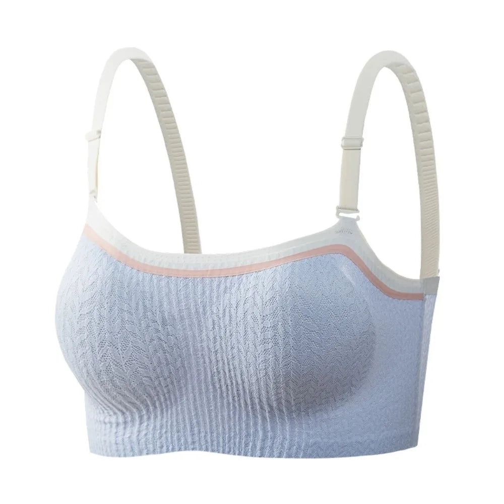 Lingerie Adjustable Wireless Bra Elastic Traceless Close-fitting Brassiere for Women Anti-sagging Shockproof Seamless Bras