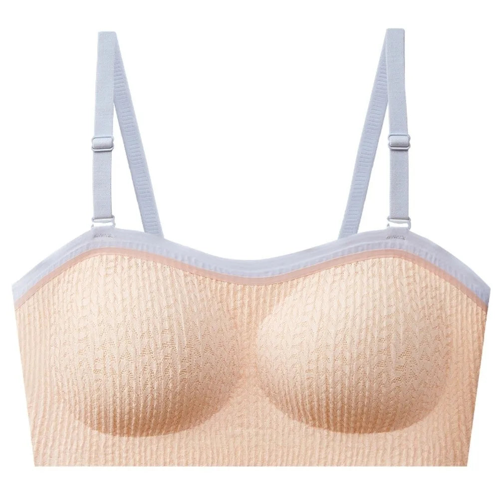 Lingerie Adjustable Wireless Bra Elastic Traceless Close-fitting Push Up Underwear Anti-sagging Shockproof Brassiere for Women