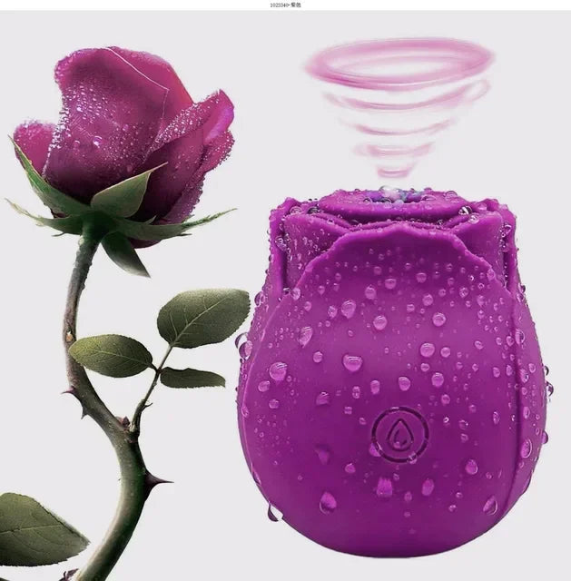 Rose Clitoral Sucker & G-Spot Vibrator for Women