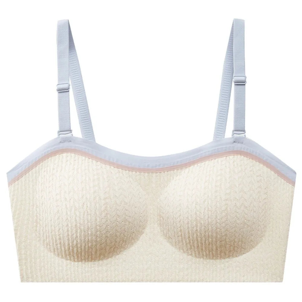 Lingerie Adjustable Wireless Bra Close-fitting Elastic Traceless Brassiere for Women Anti-sagging Gathered Breasts Seamless Bras