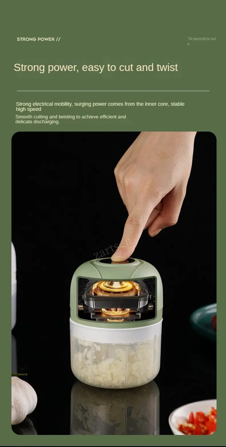 USB Portable Meat Grinder Vegetable Chopper for Kitchen Gadgets Electric Kitchen Food Chopper Mini Garlic Masher crusher