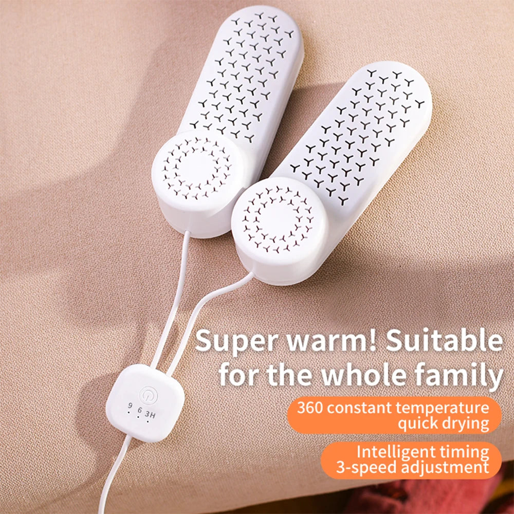 Household USB Timer Shoe Dryer Deodorizer Heated Fast Drying Machine Foot Warm Eliminate Odor for Snow Boot/Socks/Gloves