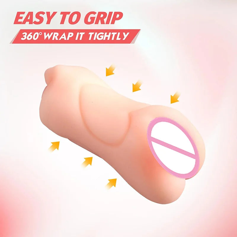 3 in 1 Male Sex Toys with Sexy Mouth Realistic Vagina and Tight Anus Ass Oral Sex Doll Stroker Adult Toys Adult Supplies for Men