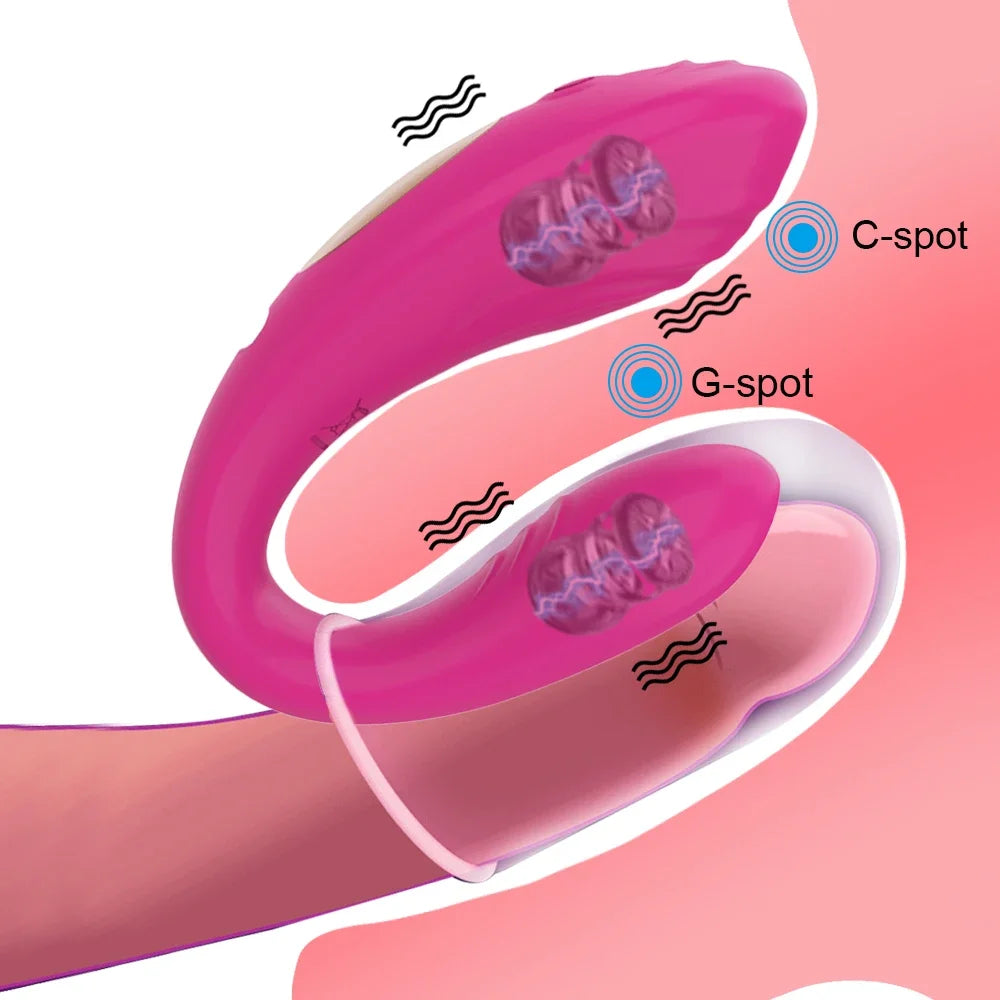 Double Penetration G-Spot Vibrator for Women